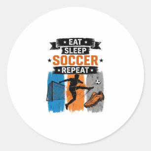 Adesivo Comer Dormir Futebol Repetir Camisa de Jogador de 