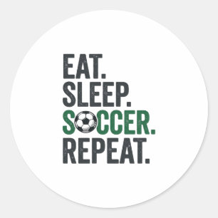 Adesivo Comer Dormir Futebol Repetir Camisa Vintage Design