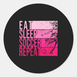 Adesivo Comer Dormir Futebol Repetir Divertido Jogador De