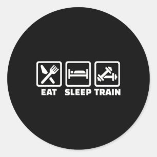 Adesivo Comer Dormir Treinar Halteres