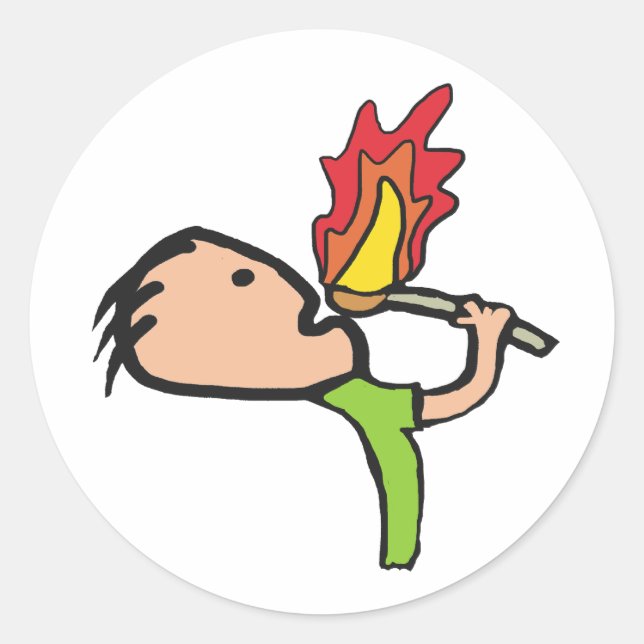 Adesivo Comer Fogo (Frente)