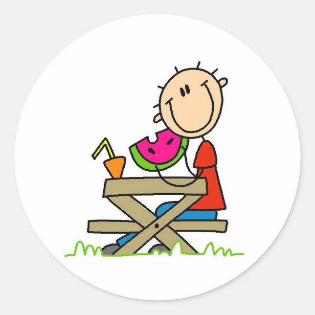 Adesivo Comer melancia (Frente)