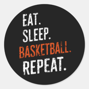 Adesivo Comer Sono Basquetebol Repetir Retro Vintage