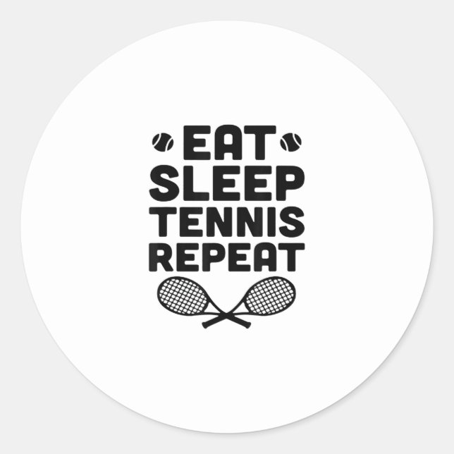 Adesivo comer tênis de dormir repetir (Frente)
