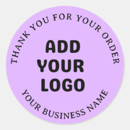 Adesivo Comercial Moderno Mauve Adicione Seu Logot