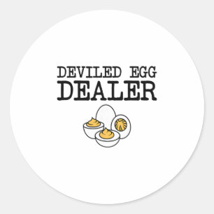 Adesivo Comerciante de Ovo Diabólico Festa Engraçada de Cu