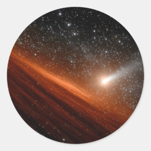 Adesivo Comet Tearing Through Red Galactic Dust