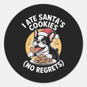 Adesivo Comi os biscoitos do Papai Noel Sem arrependimento