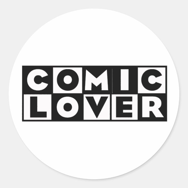 Adesivo Comic Book Lover Bold Design (Frente)