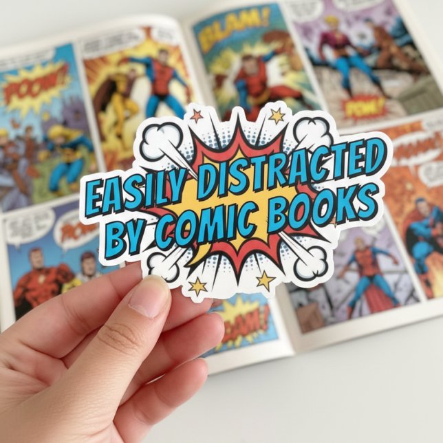 Adesivo Comic Books Lover Funny Gift (Comic Books Lover Funny Gift Sticker)