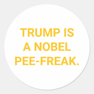Adesivo COMIC DE TRUMP NÓBEL COME-CACHAÇA Hankamer Artjunk