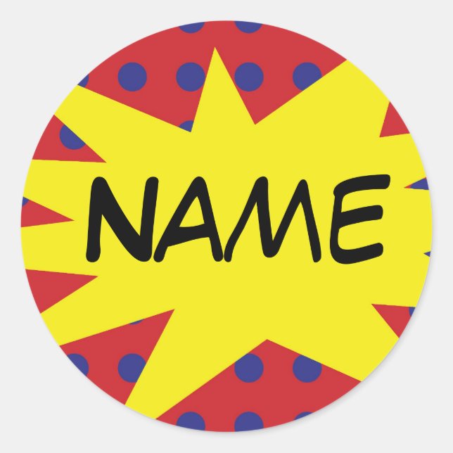 Adesivo Comic Sticker Personalizado (Frente)