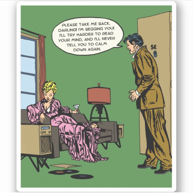 Adesivo Comic Woman Can Do Better (Frente)