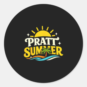 Adesivo Cômico retrô pratt verão califórnia político