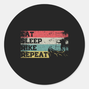 Adesivo Comida Antiga Retro Dormir Caminhar Repetir Camisa