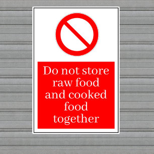 Adesivo Comida bruta / Comida cozida