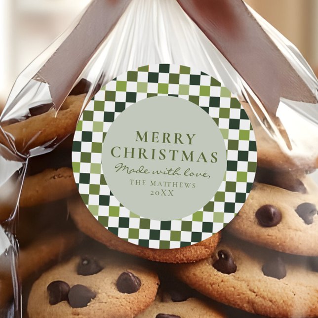 Adesivo Comida Caseira Férias Natal Bolos Verde Verificado (Criador carregado)