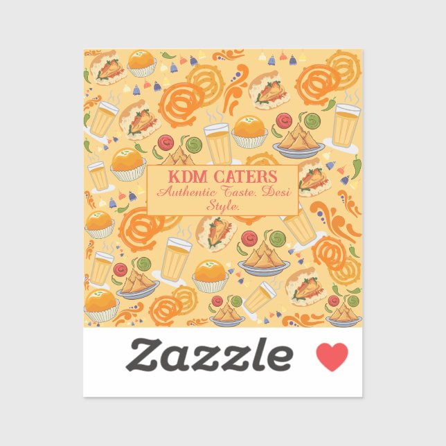 Adesivo Comida da rua indiana - Corante festivo (Folha)