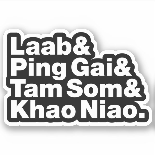 Adesivo Comida da rua Laotian (Frente)