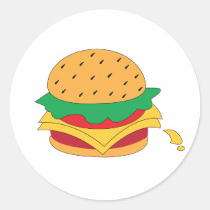 Adesivo Comida de Burger sem dieta