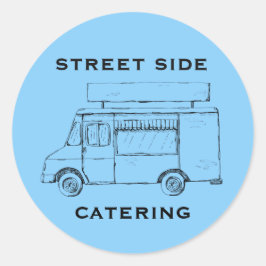 Adesivo Comida de Caminhão Personalizado Blue Sticker