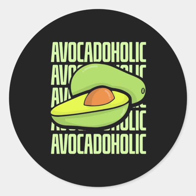 Adesivo Comida de Fruta Avocado (Frente)