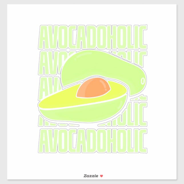Adesivo Comida de Fruta Avocado (Folha)