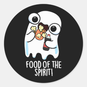 Adesivo Comida Do Espírito Piada De Fantasma Divertida Fun