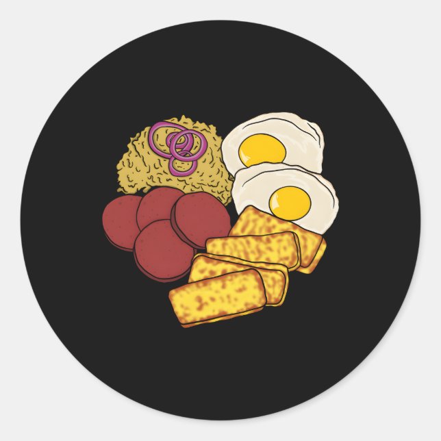 Adesivo Comida favorita da República Dominicana Gãº Salami (Frente)