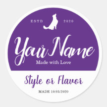 Comida Jar e Lid Labels - Adicione suas próprias p