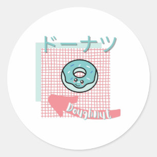Adesivo comida kawaii- pinheiro fofo, rosa, turquesa