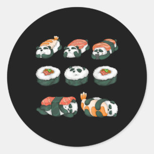 Adesivo Comida Panda Sushi Hug Animal Maki