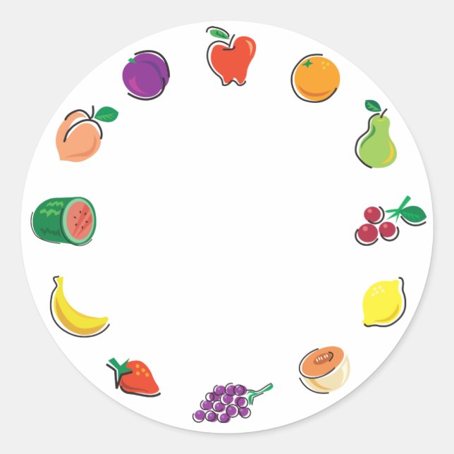 Adesivo Comida para Thwing_Totally Fruity_Circle de Citrus (Frente)