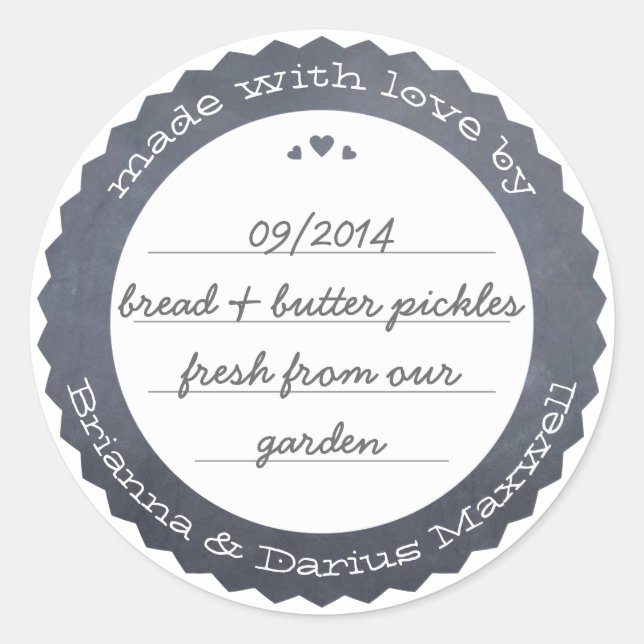 Adesivo Comida Personalizada - Rótulo de Presente - Círcul (Frente)