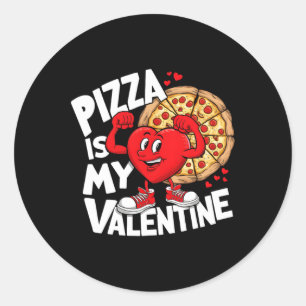 Adesivo Comida Pizza É Meu Namorados Forte "Heart Meme"