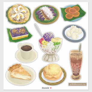 Adesivo Comidas filipinas / Pinoy Snacks and Desserts