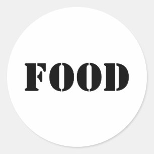 Adesivo Comidas Genéricas e Beber Fornecimentos de Partes