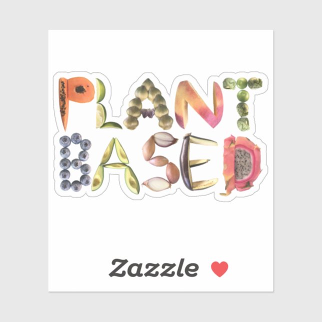 Adesivo Comidas vegetarianas ou vegetarianas (Folha)