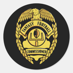 Adesivo Comissário do futebol da fantasia