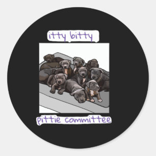 Adesivo Comitê Itty Bitty Pittie