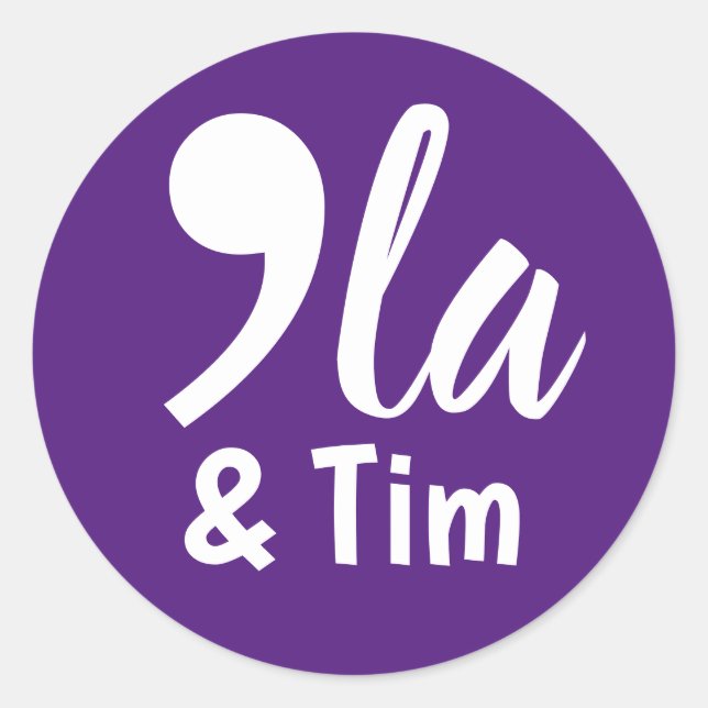 Adesivo Comma Kamala e Tim 2024 (Frente)