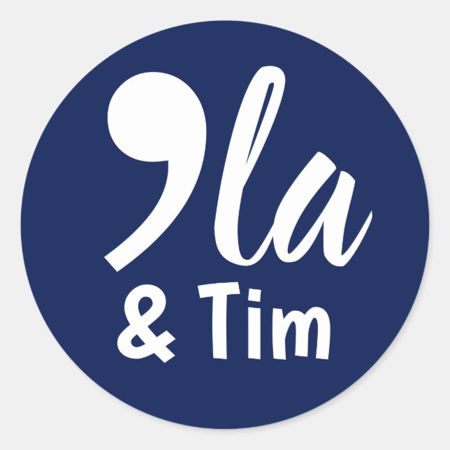 Adesivo Comma Kamala e Tim 2024 (Frente)