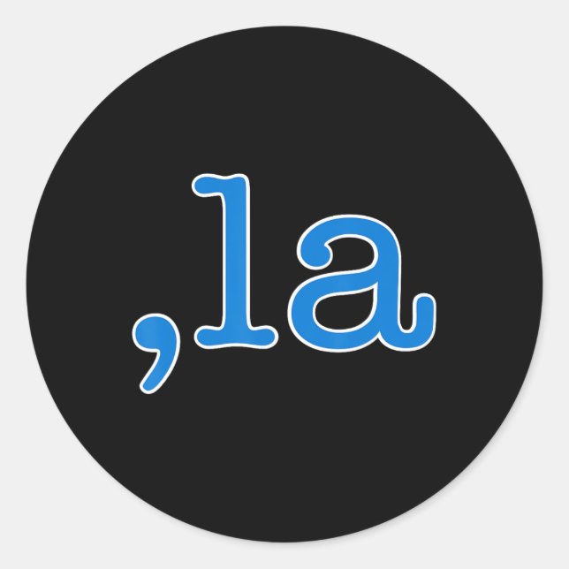 Adesivo Comma La Blue Comma La - Kamala Harris 2024 Us (Frente)