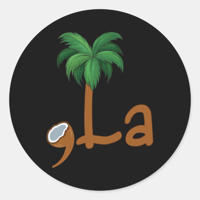 Adesivo Comma La Kamala Harris 2024 Presidente Funny Kamal (Frente)