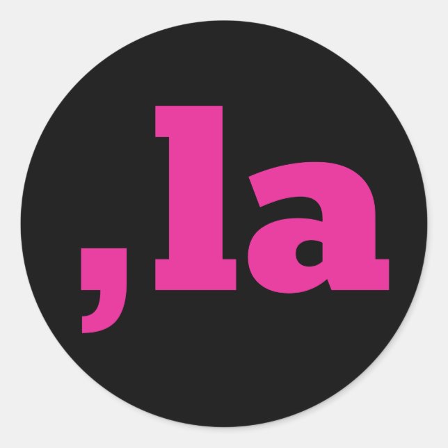 Adesivo Comma La Kamala Harris - design de texto personali (Frente)