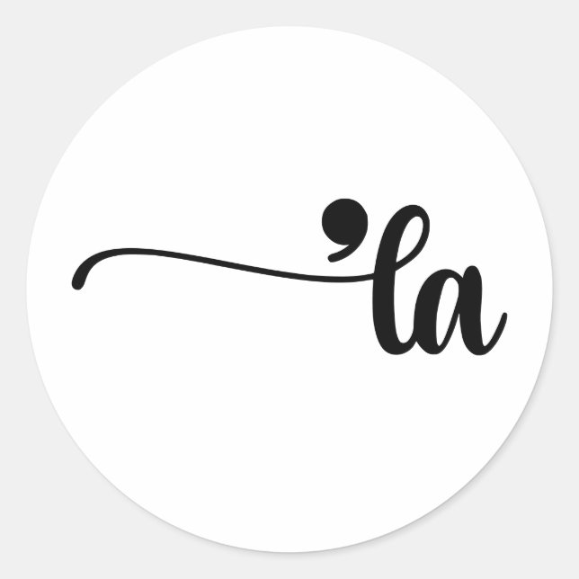 Adesivo Comma La Kamala Harris Pontuação La Election (Frente)