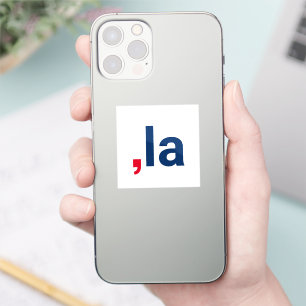 Adesivo Comma La kamala pronúncia engraçada patriótica