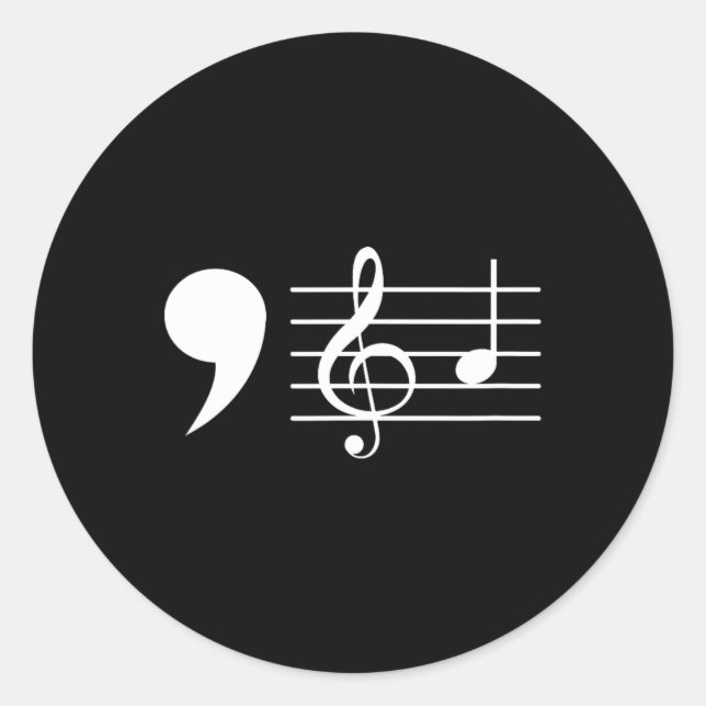 Adesivo Comma La Music Notes Kamala Harris Professor De Mú (Frente)