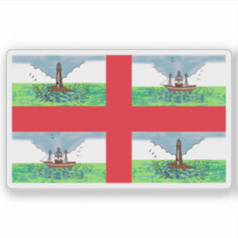 Adesivo Commissioners of Irish Lights flag,Ireland,pre1970