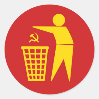 Adesivo Communism is trash sticker